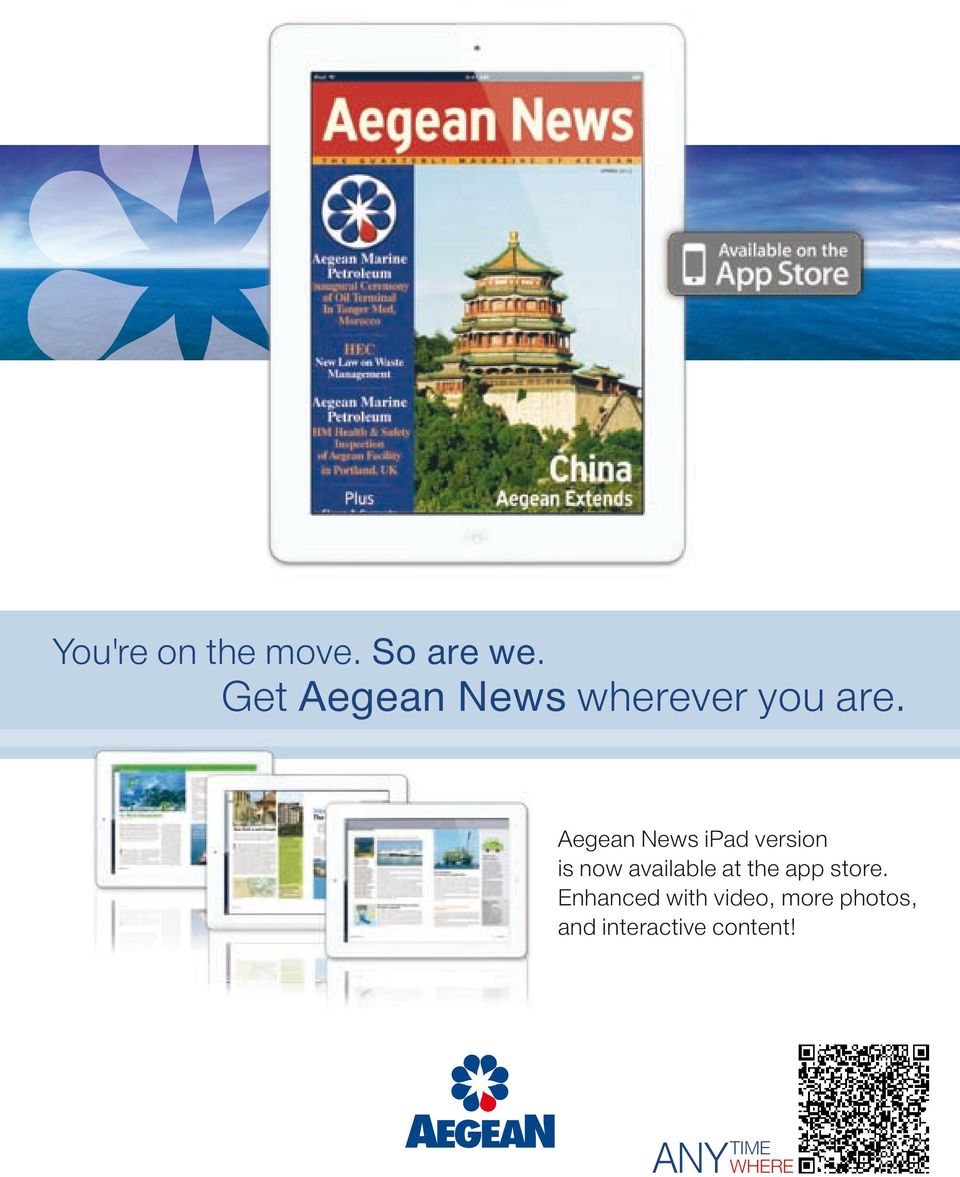 Aegean News ipad version is now available at the