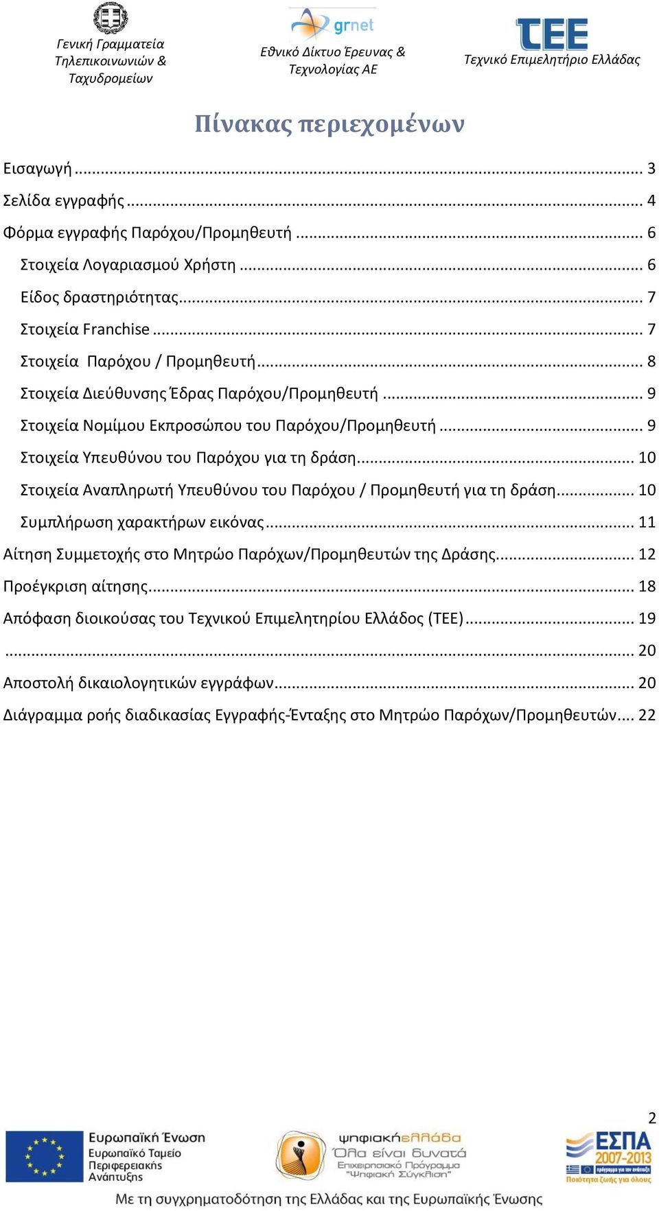 .. 10 Στοιχεία Αναπληρωτή Υπευθύνου του Παρόχου / Προμηθευτή για τη δράση... 10 Συμπλήρωση χαρακτήρων εικόνας... 11 Αίτηση Συμμετοχής στο Μητρώο Παρόχων/Προμηθευτών της Δράσης.