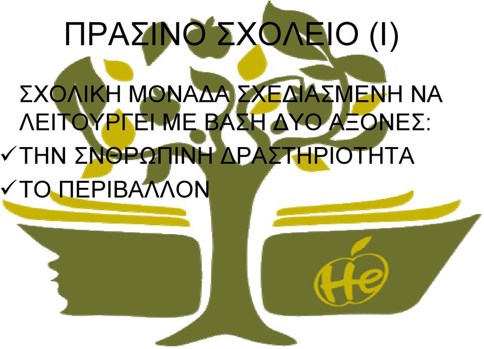 ΛΕΙΤΟΥΡΓΕΙ ΜΕ ΒΑΣΗ ΔΥΟ ΑΞΟΝΕΣ: