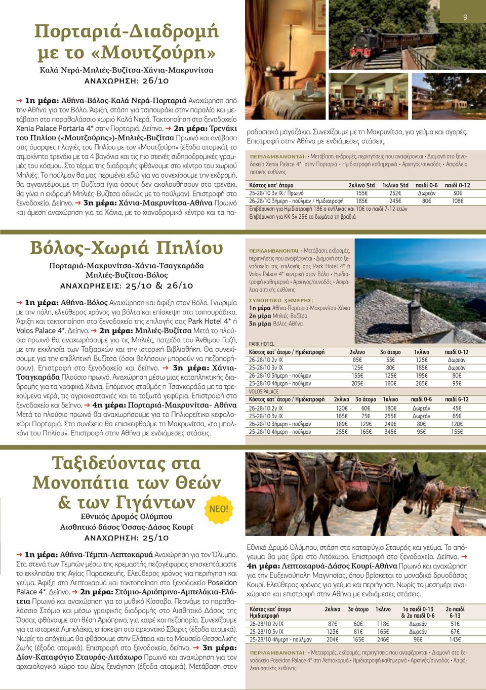 Άφιξη και τακτοποίηση στο ξενοδοχείο της επιλογής σας Park Hotel 4* ή Volos Palace 4*. Δείπνο.
