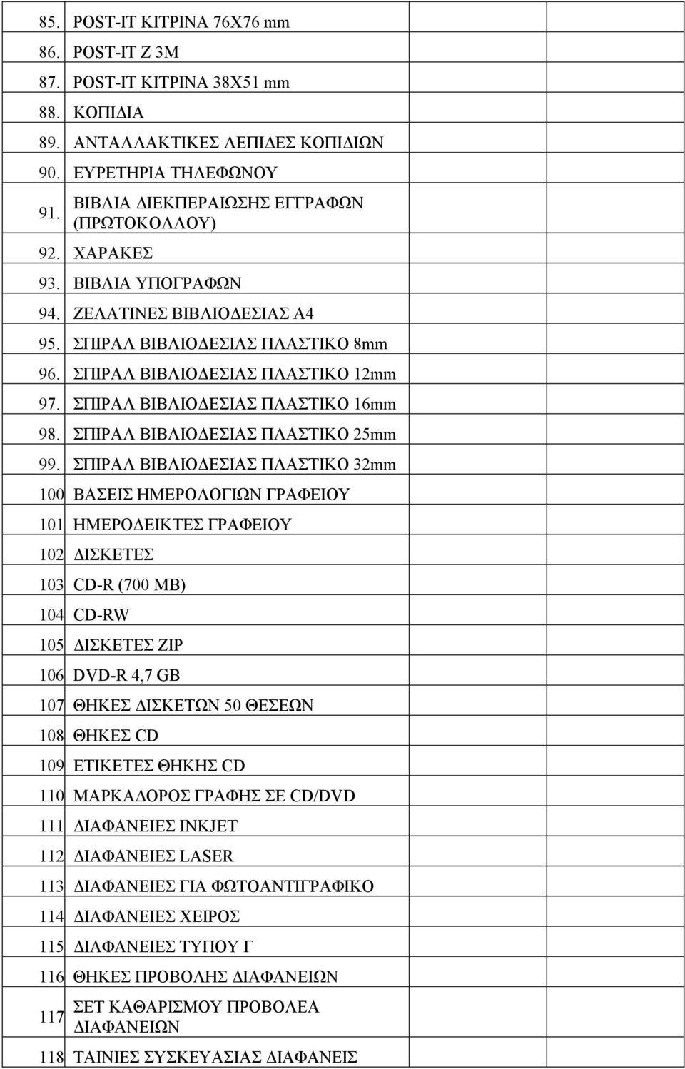 ΣΠΙΡΑΛ ΒΙΒΛΙΟ ΕΣΙΑΣ ΠΛΑΣΤΙΚΟ 25mm 99.