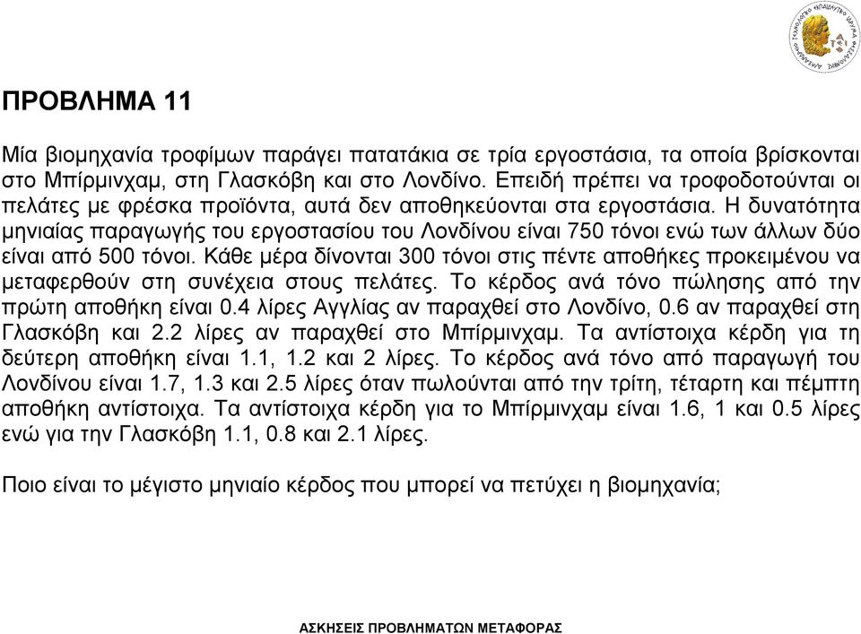 Η δυνατότητα μηνιαίας παραγωγής του εργοστασίου του Λονδίνου είναι 750 τόνοι ενώ των άλλων δύο είναι από 500 τόνοι.