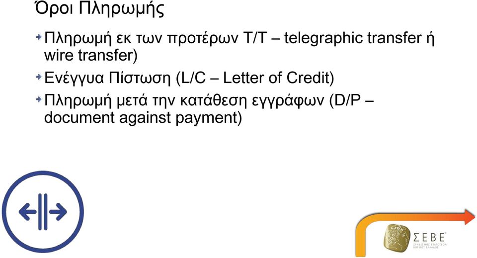 Πίστωση (L/C Letter of Credit) Πληρωμή μετά