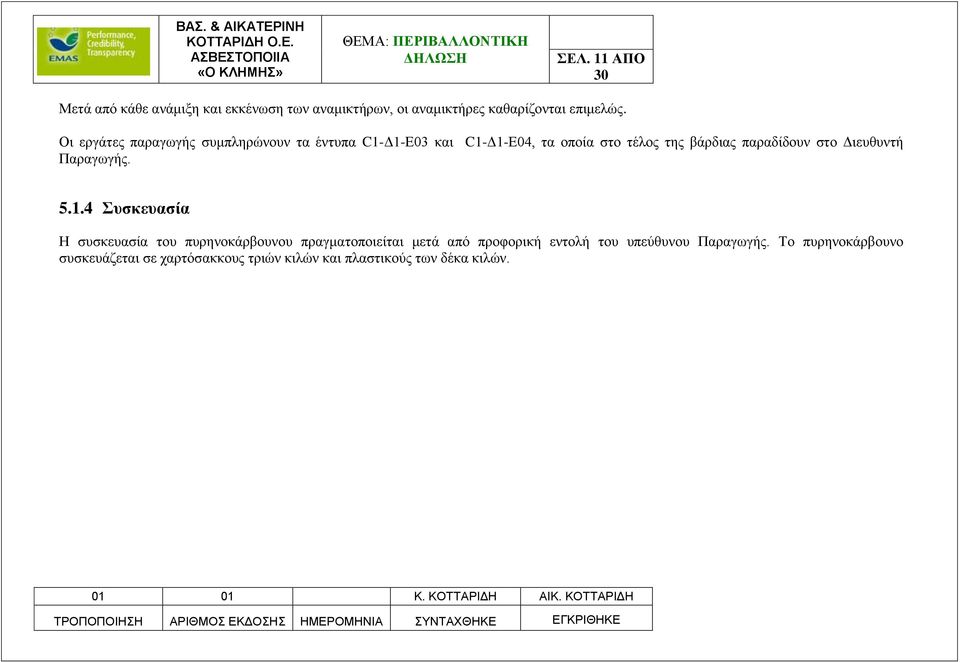 στο Διευθυντή Παραγωγής. 5.1.