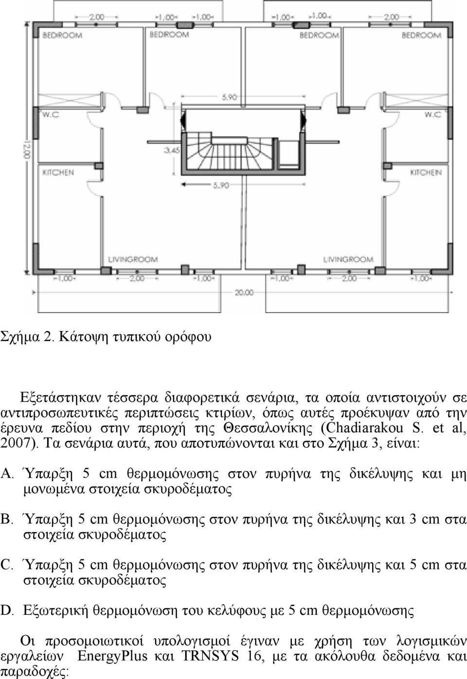 Θεσσαλονίκης (Chadiarakou S. et al, 2007). Τα σενάρια αυτά, που αποτυπώνονται και στο Σχήμα 3, είναι: A.