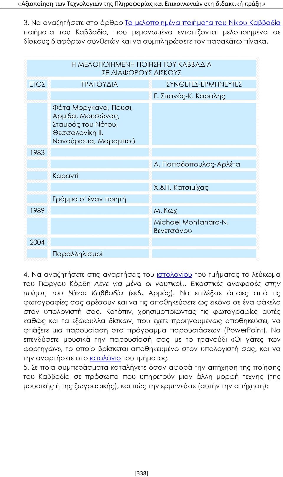 πίνακα.