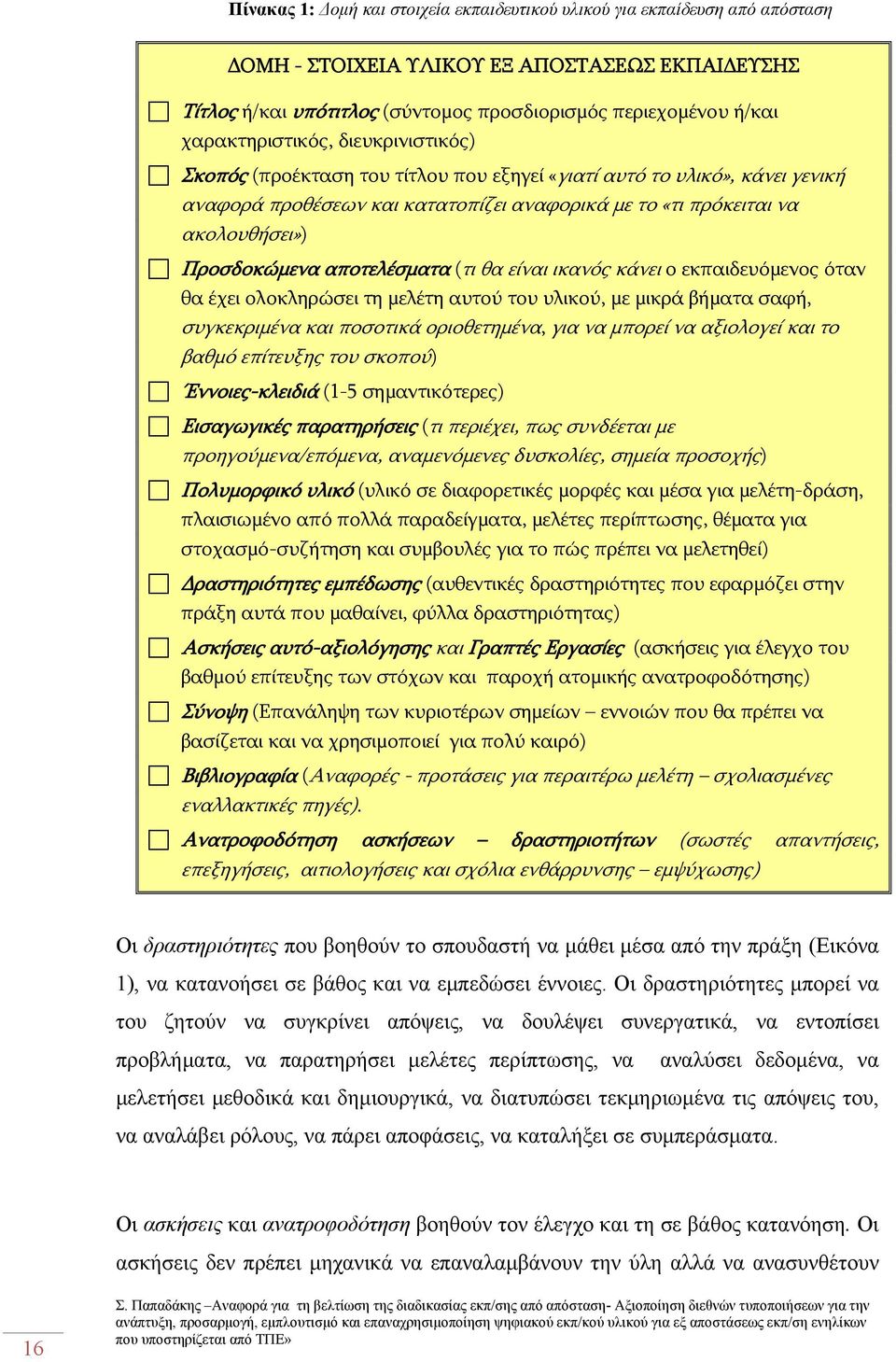 Προσδοκώμενα αποτελέσματα (τι θα είναι ικανός κάνει ο εκπαιδευόμενος όταν θα έχει ολοκληρώσει τη μελέτη αυτού του υλικού, με μικρά βήματα σαφή, συγκεκριμένα και ποσοτικά οριοθετημένα, για να μπορεί