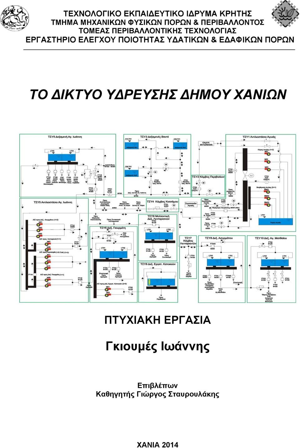 ΕΛΕΓΧΟΥ ΠΟΙΟΤΗΤΑΣ Υ ΑΤΙΚΩΝ & Ε ΑΦΙΚΩΝ ΠΟΡΩΝ ΤΟ ΙΚΤΥΟ Υ ΡΕΥΣΗΣ ΗΜΟΥ