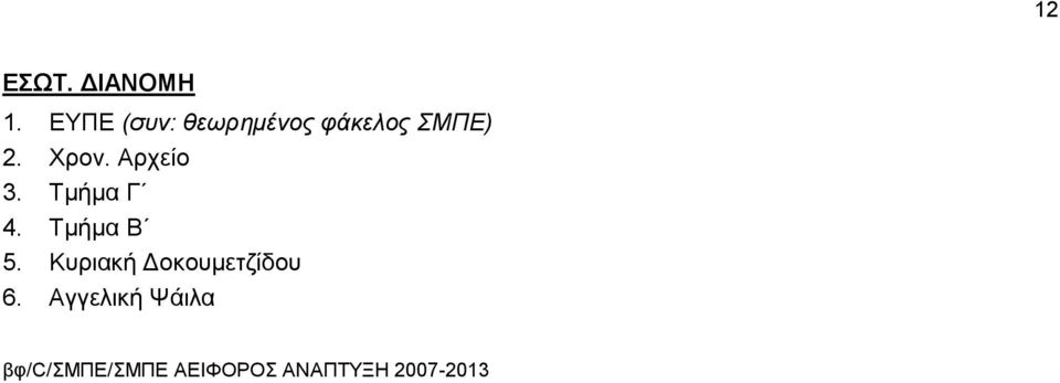 Αρχείο 3. Τμήμα Γ 4. Τμήμα Β 5.