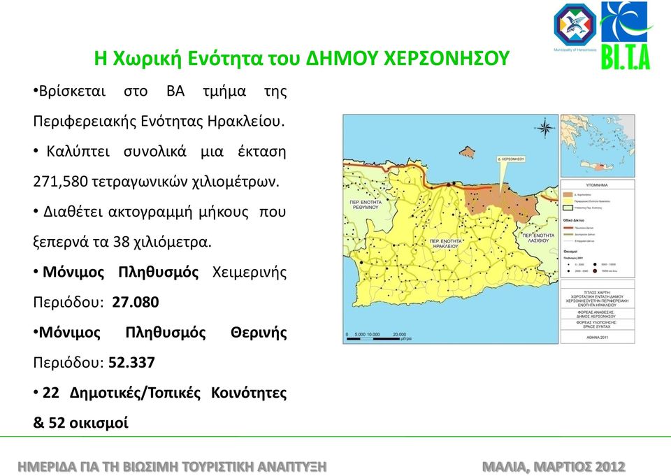 Διαθέτει ακτογραμμή μήκους που ξεπερνά τα 38 χιλιόμετρα.