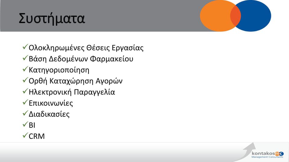 Κατηγοριοποίηση Ορθή Καταχώρηση Αγορών