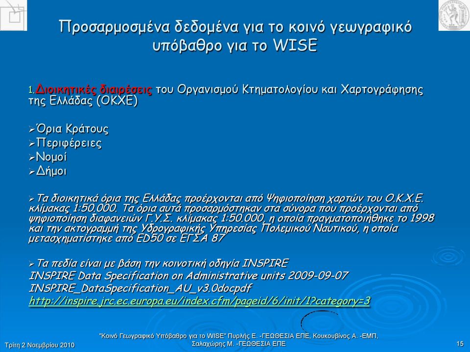 000. Tα όνηα αοηά πνμζανμόζηεθακ ζηα ζύκμνα πμο πνμένπμκηαη από ρεθημπμίεζε δηαθακεηώκ Γ.Ρ.Ο. θιίμαθαξ 1:50.