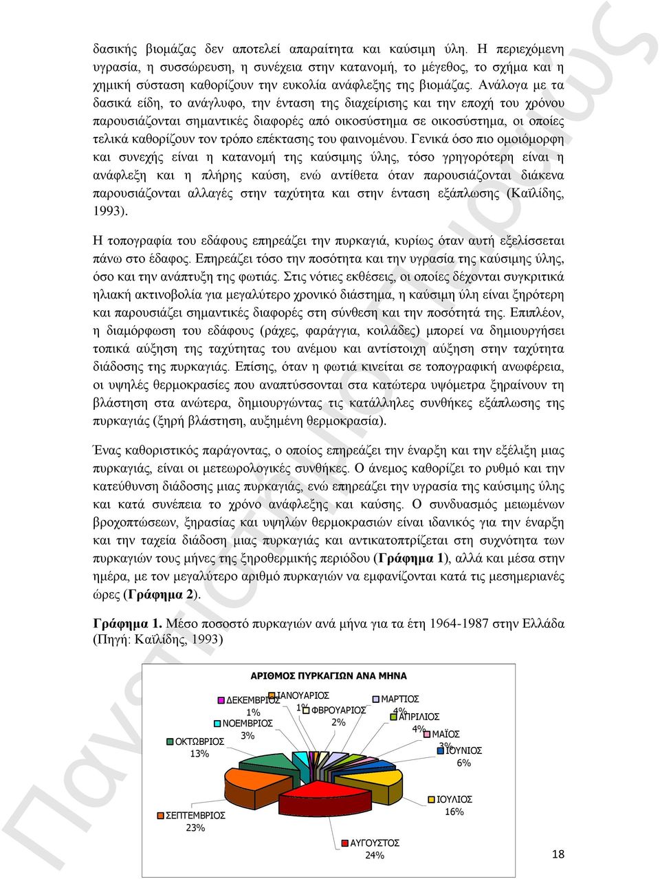 Ανάλογα με τα δασικά είδη, το ανάγλυφο, την ένταση της διαχείρισης και την εποχή του χρόνου παρουσιάζονται σημαντικές διαφορές από οικοσύστημα σε οικοσύστημα, οι οποίες τελικά καθορίζουν τον τρόπο