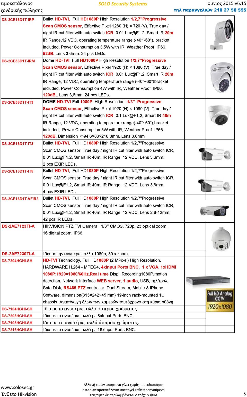 Power Consumption 4W with IR, Weather Proof IP66, 120dB,. Lens 3,6mm. 24 pcs LEDs.