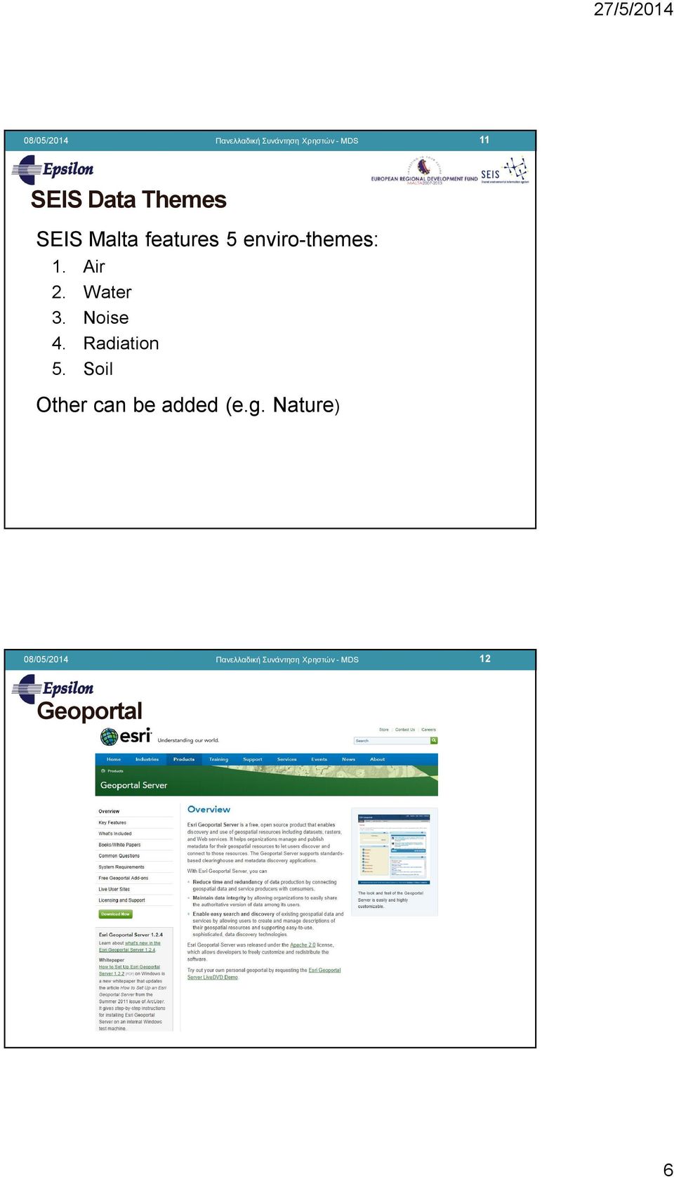 Water 3. Noise 4. Radiation 5. Soil Other can be added (e.g.