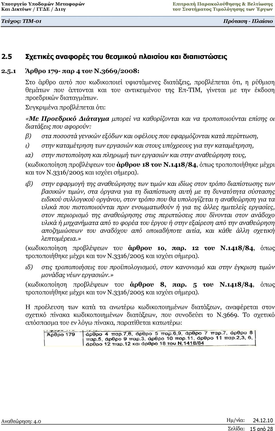 Συγκριμένα προβλέπεται ότι: «Με Προεδρικό Διάταγμα μπορεί να καθορίζονται και να τροποποιούνται επίσης οι διατάξεις που αφορούν: β) στα ποσοστά γενικών εξόδων και οφέλους που εφαρμόζονται κατά