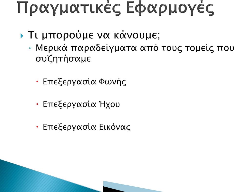 συζητήσαμε Επεξεργασία Φωνής