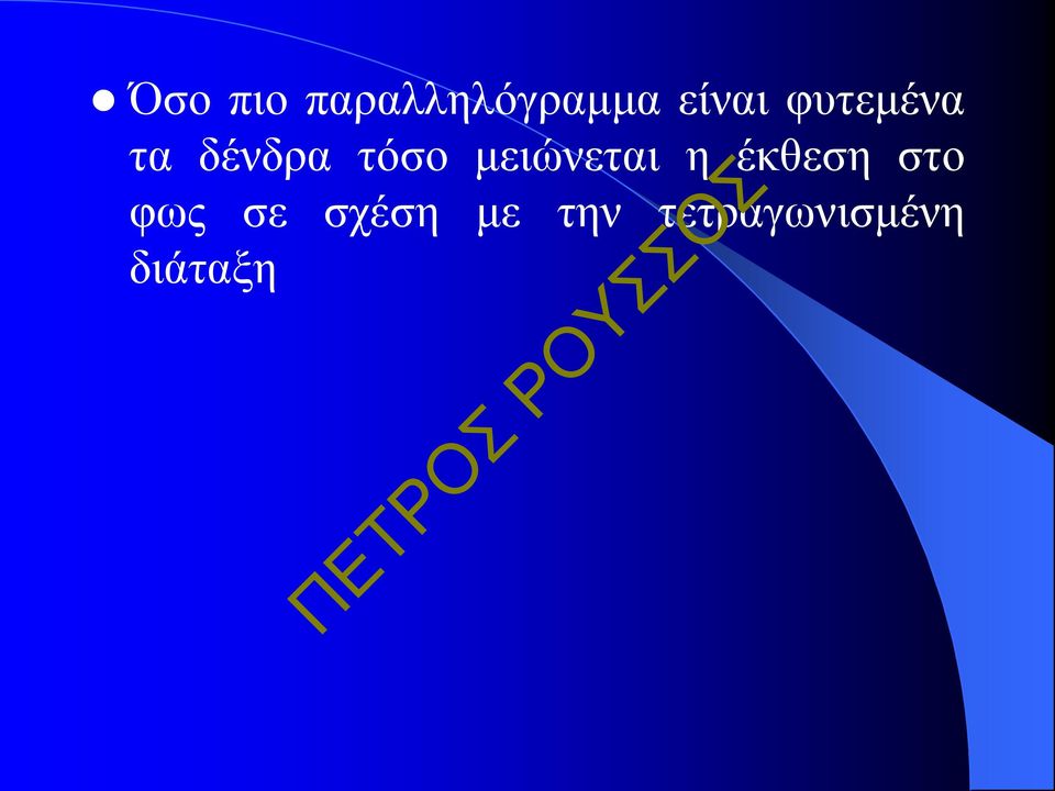 μειώνεται η έκθεση στο φως σε