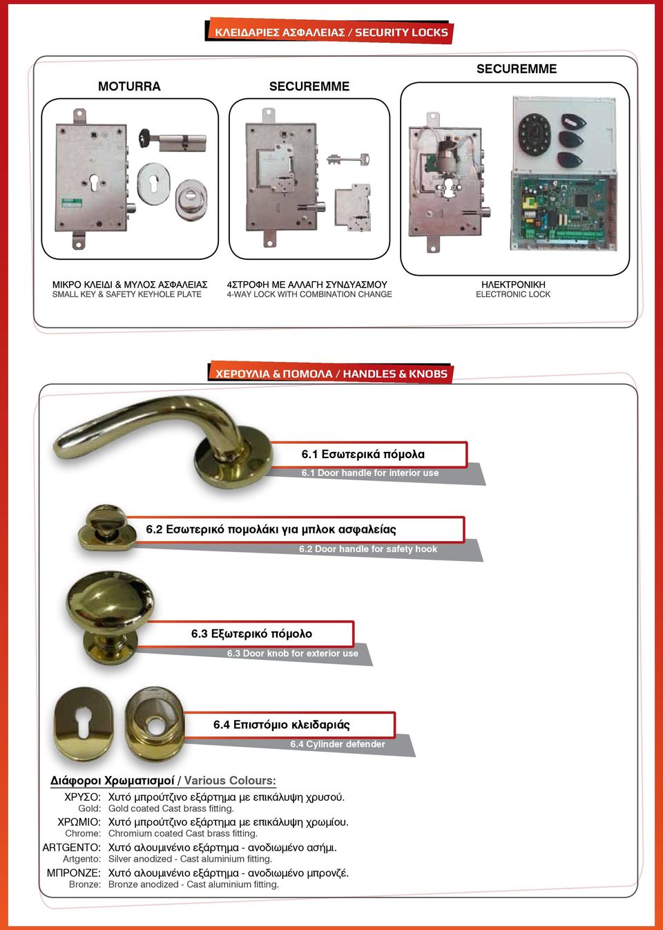 4 Cylinder defender Διάφοροι Χρωματισμοί / Various Colours: ΧΡΥΣΟ: Gold: ΧΡΩΜΙΟ: Chrome: Artgento: ARTGENTO: ΜΠΡΟΝΖΕ: Bronze: Χυτό μπρούτζινο εξάρτημα με επικάλυψη χρυσού.