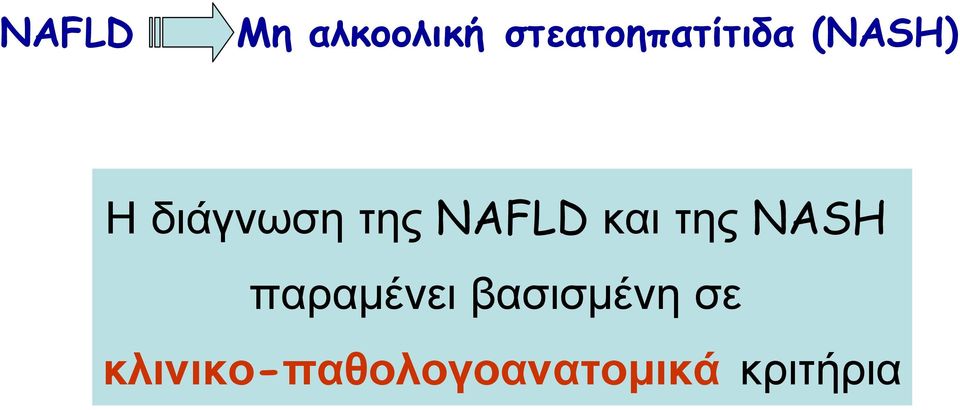 της NAFLD και της NASH παραµένει
