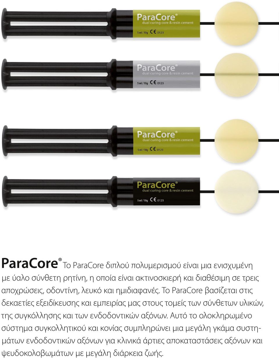 Το ParaCore βασίζεται στις δεκαετίες εξειδίκευσης και εμπειρίας μας στους τομείς των σύνθετων υλικών, της συγκόλλησης και των