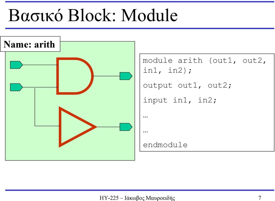 in2); output out1, out2; input in1,