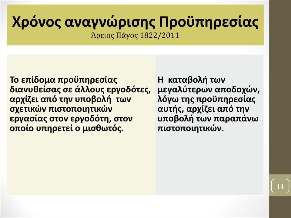 εργασίας στον εργοδότη, στον οποίο υπηρετεί ο μισθωτός.