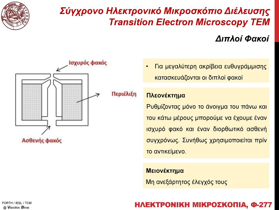 μπορούμε να έχουμε έναν ισχυρό φακό και έναν διορθωτικό ασθενή συγχρόνως.