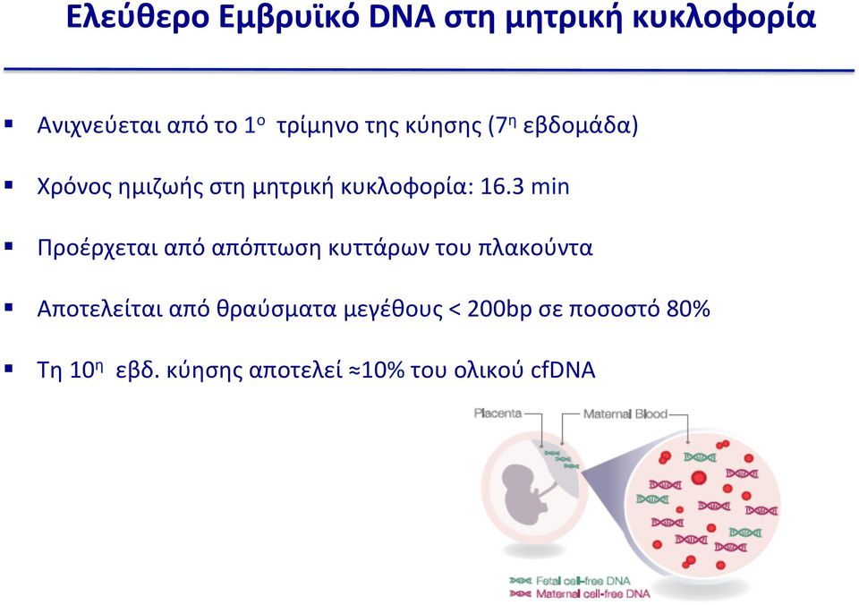 3 min Προέρχεται από απόπτωση κυττάρων του πλακούντα Αποτελείται από