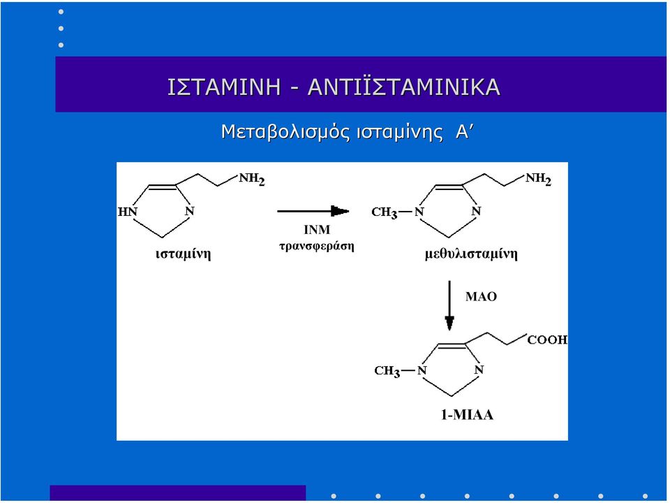 Μεταβολισµός ισταµίνης Α