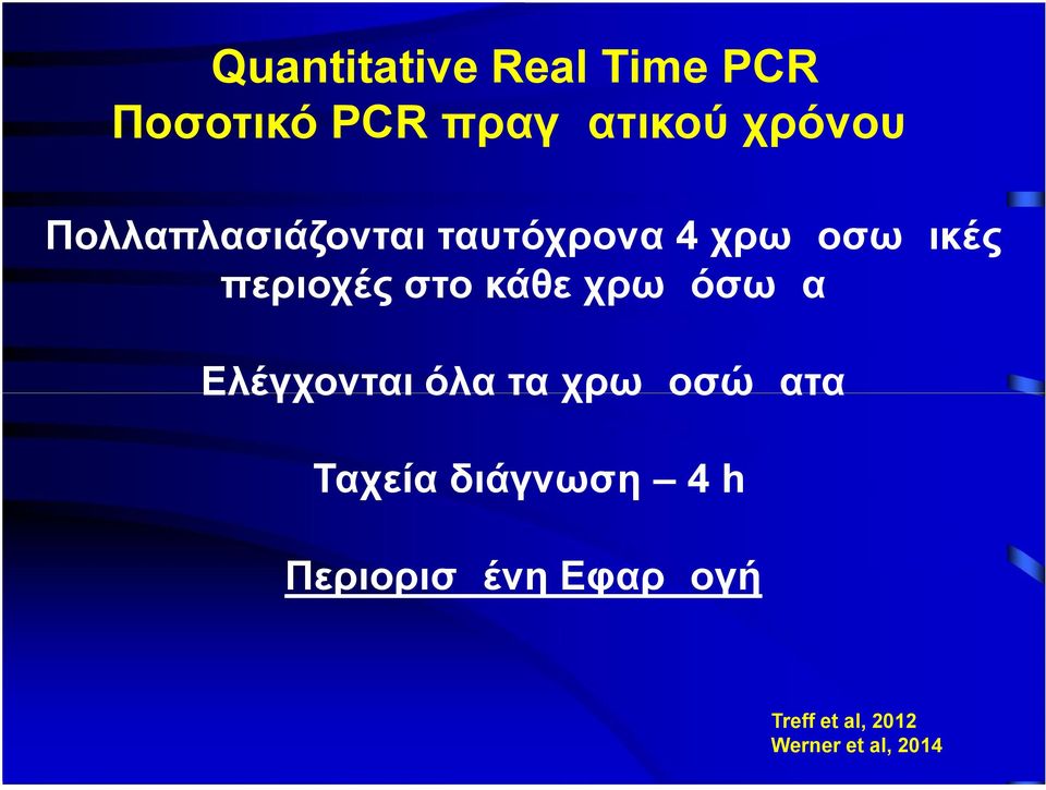 κάθε χρωμόσωμα Ελέγχονται όλα τα χρωμοσώματα Ταχεία