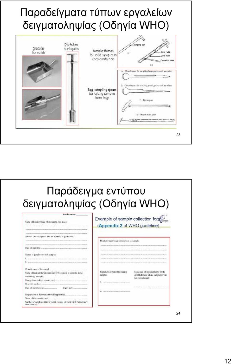(Οδηγία WHO) 23 Παράδειγμα