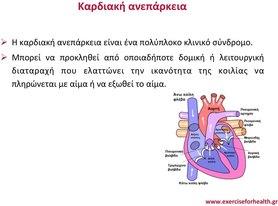 Ø Μπορεί να προκληθεί από οπoιαδήποτε δομική ή λειτουργική