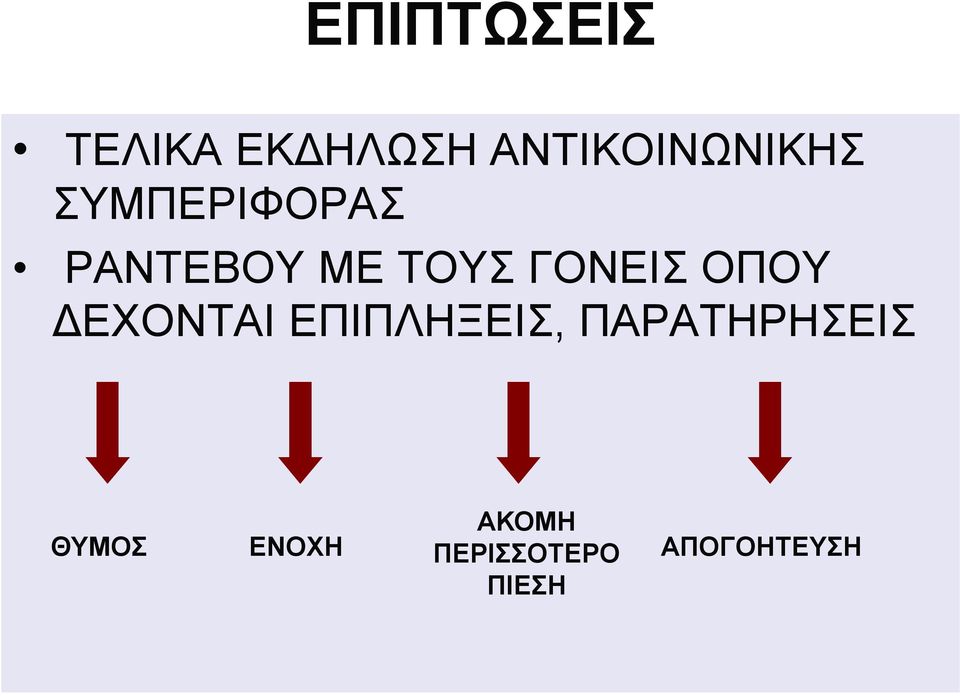 ΔΕΧΟΝΤΑΙ ΕΠΙΠΛΗΞΕΙΣ, ΠΑΡΑΤΗΡΗΣΕΙΣ ΘΥΜΟΣ