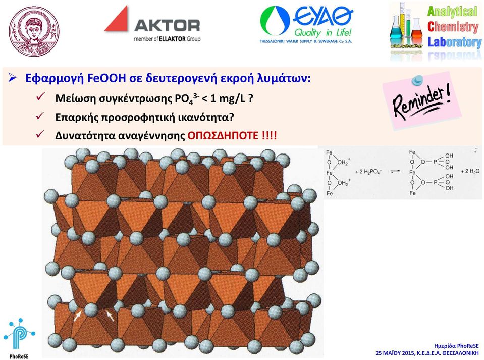 mg/l? Επαρκής προσροφητική ικανότητα?