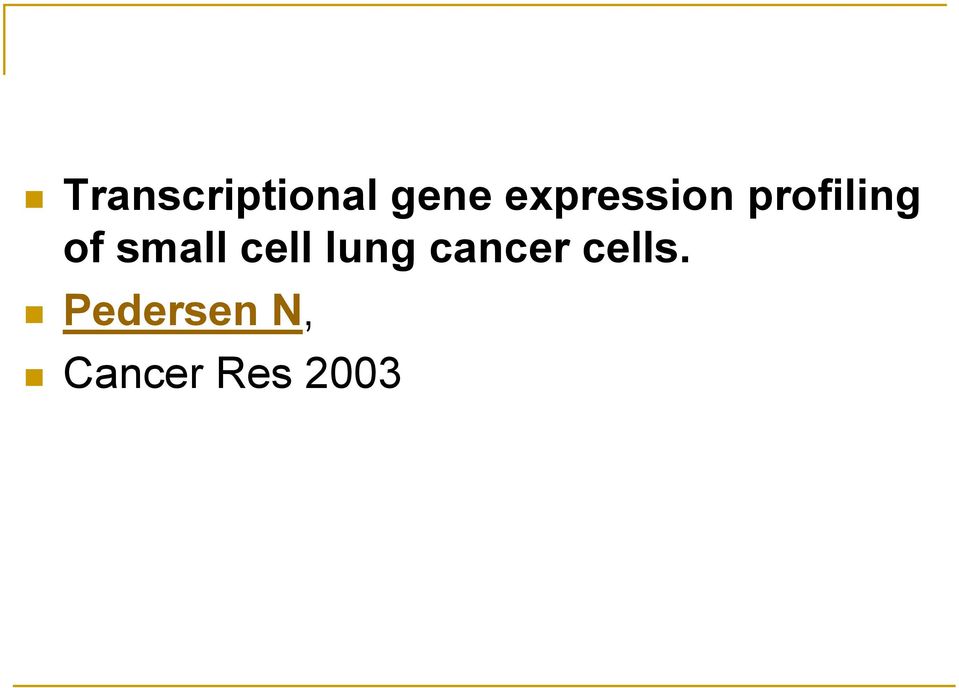 small cell lung cancer