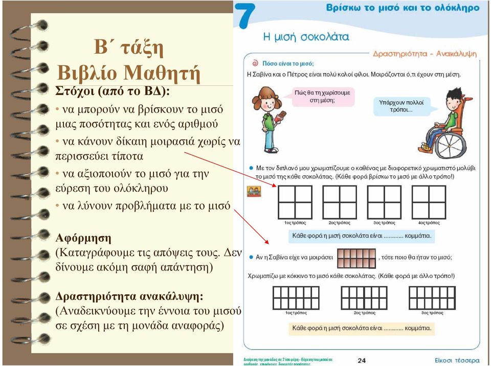 ολόκληρου να λύνουν προβλήματα με το μισό Αφόρμηση (Καταγράφουμε τις απόψεις τους.