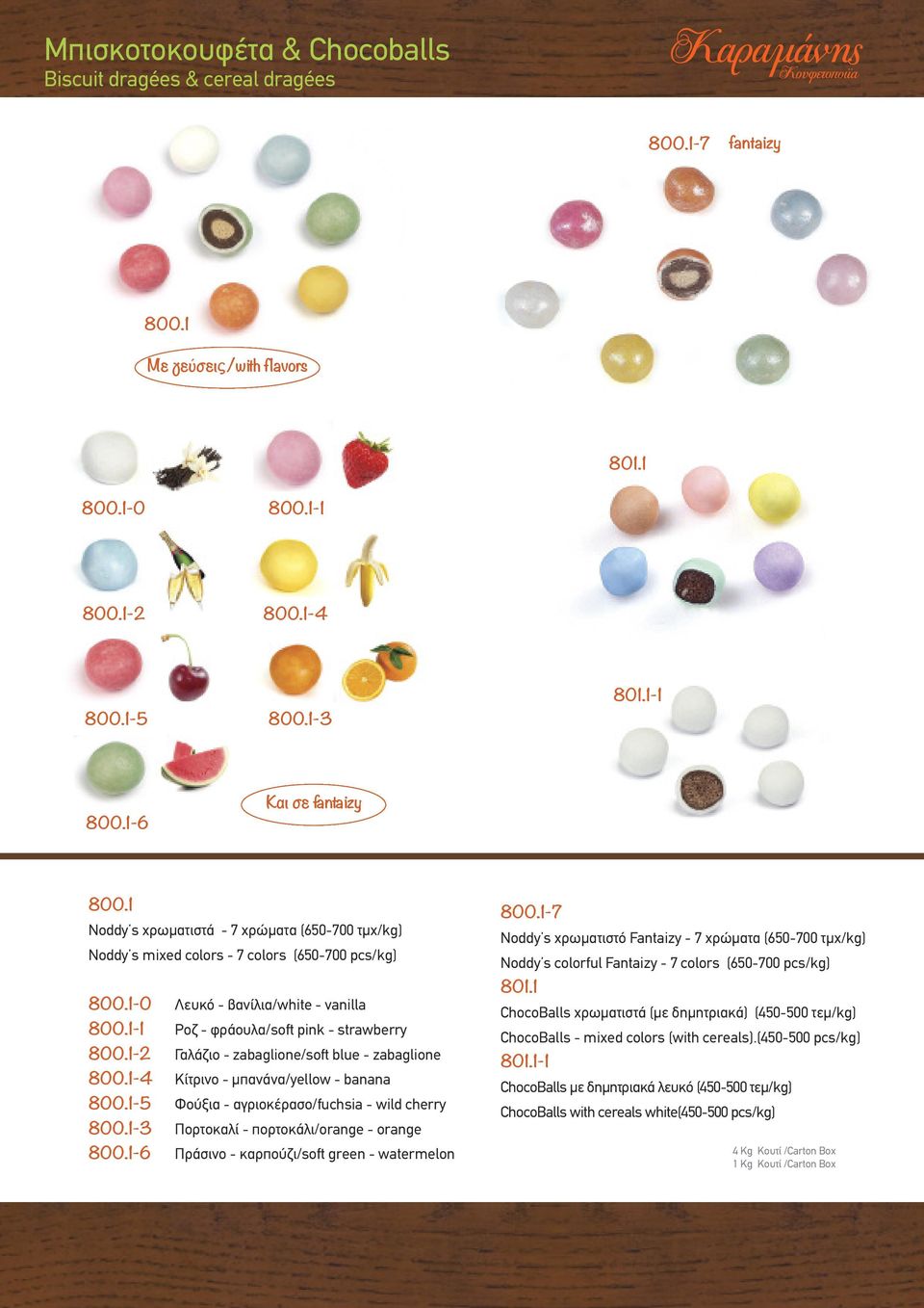 1-2 Γαλάζιο - zabaglione/soft blue - zabaglione 800.1-4 Κίτρινο - μπανάνα/yellow - banana 800.1-5 Φούξια - αγριοκέρασο/fuchsia - wild cherry 800.1-3 Πορτοκαλί - πορτοκάλι/orange - orange 800.