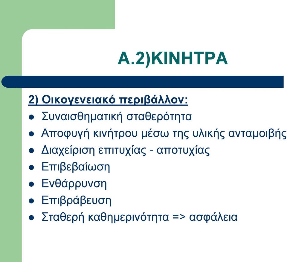 υλικής ανταμοιβής Διαχείριση επιτυχίας - αποτυχίας