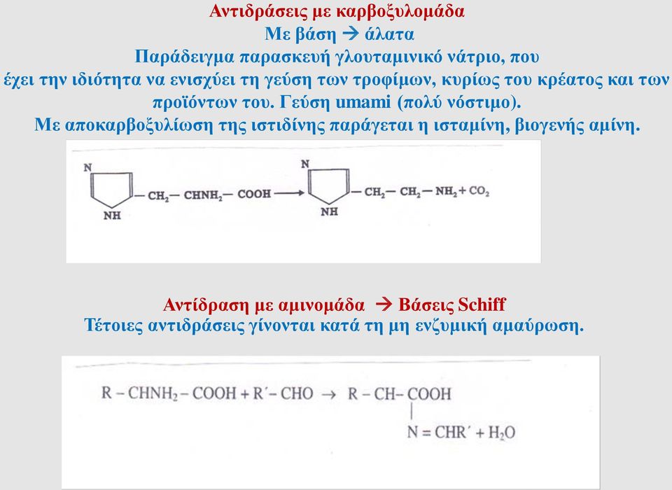 Γεύση umami (πολύ νόστιμο).