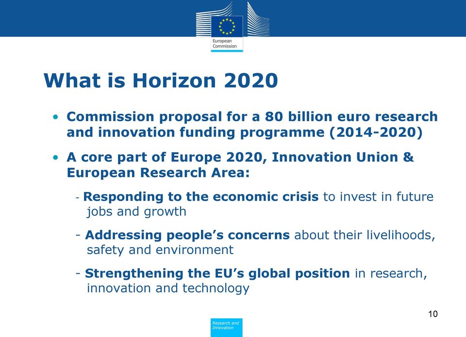 crisis to invest in future jobs and growth - Addressing people s concerns about their livelihoods, safety and