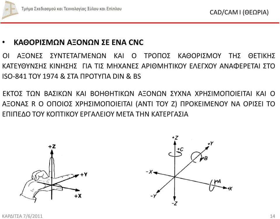 ΕΚΤΟΣ ΤΩΝ ΒΑΣΙΚΩΝ ΚΑΙ ΒΟΗΘΗΤΙΚΩΝ ΑΞΟΝΩΝ ΣΥΧΝΑ ΧΡΗΣΙΜΟΠΟΙΕΙΤΑΙ ΚΑΙ Ο ΑΞΟΝΑΣ R Ο ΟΠΟΙΟΣ ΧΡΗΣΙΜΟΠΟΙΕΙΤΑΙ