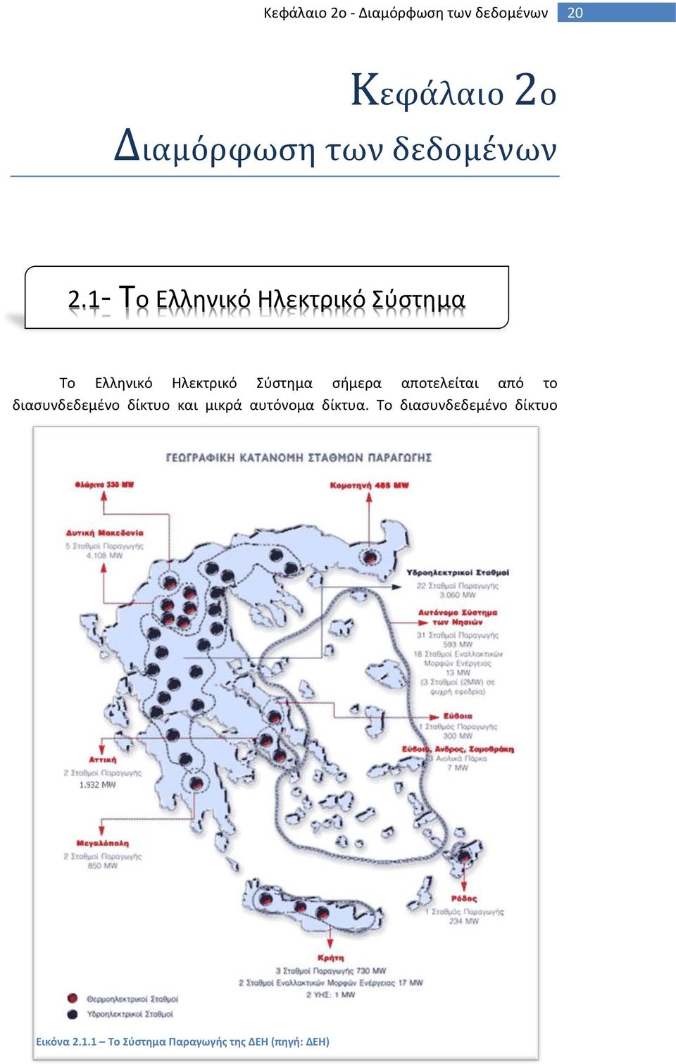 1- Το Ελληνικό Ηλεκτρικό Σύστημα Το Ελληνικό Ηλεκτρικό Σύστημα σήμερα