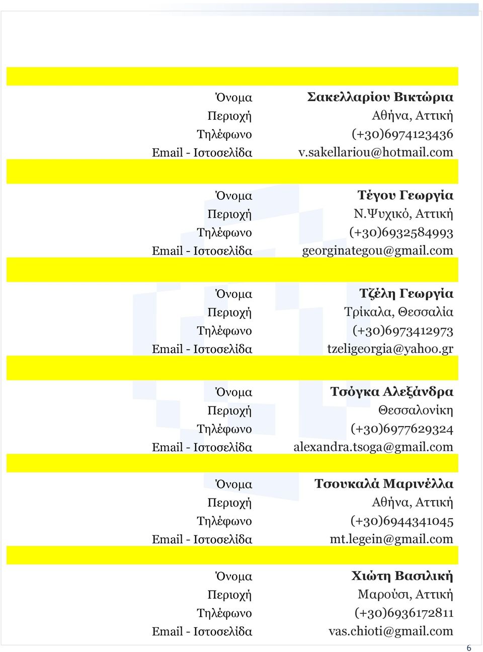 com Τζέλη Γεωργία Τρίκαλα, Θεσσαλία Τηλέφωνο (+30)6973412973 tzeligeorgia@yahoo.