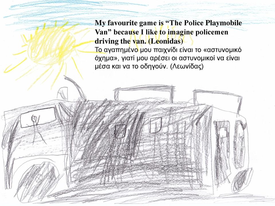 (Leonidas) Το αγαπημένο μου παιχνίδι είναι το «αστυνομικό