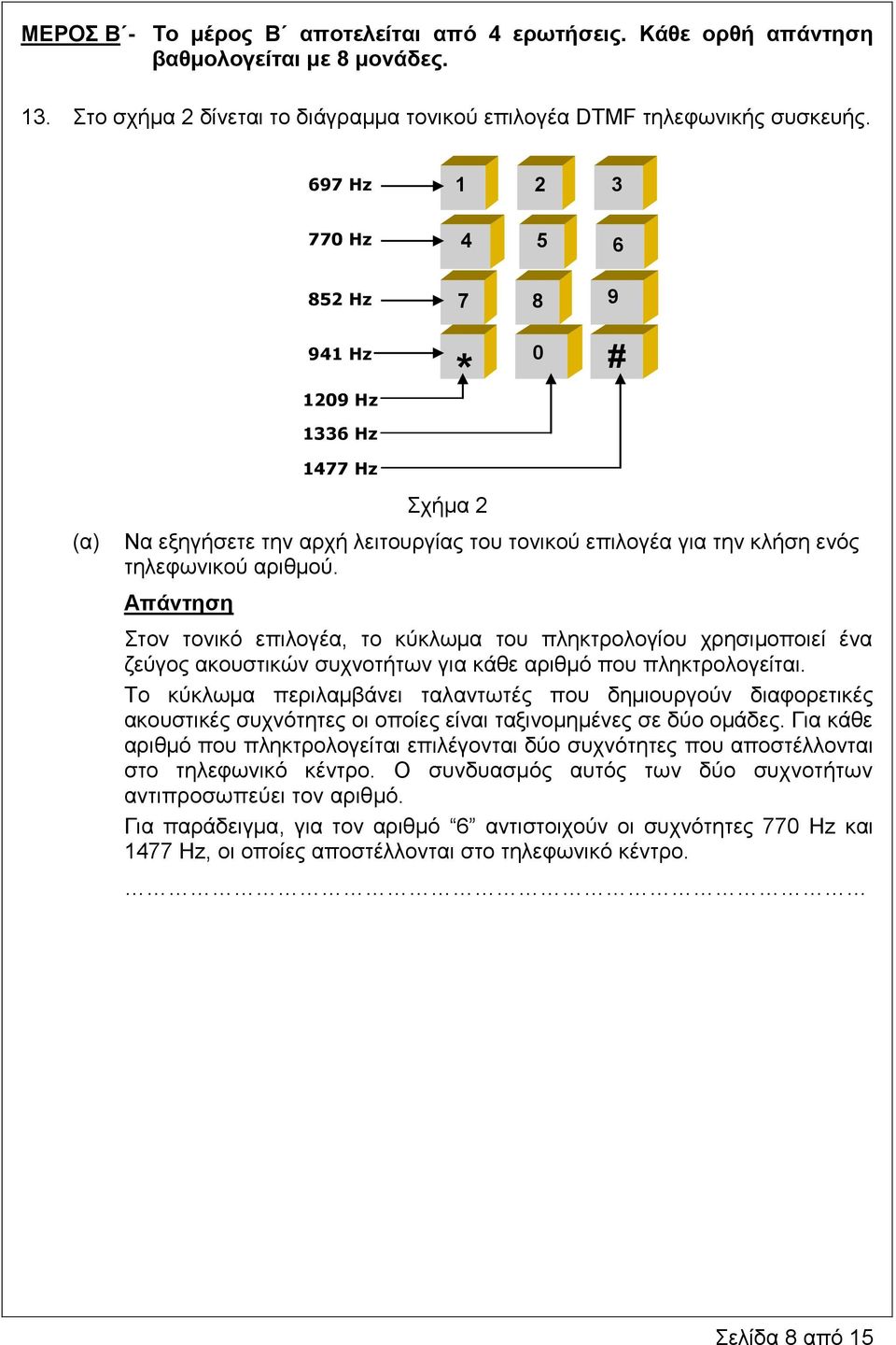 Στον τονικό επιλογέα, το κύκλωμα του πληκτρολογίου χρησιμοποιεί ένα ζεύγος ακουστικών συχνοτήτων για κάθε αριθμό που πληκτρολογείται.