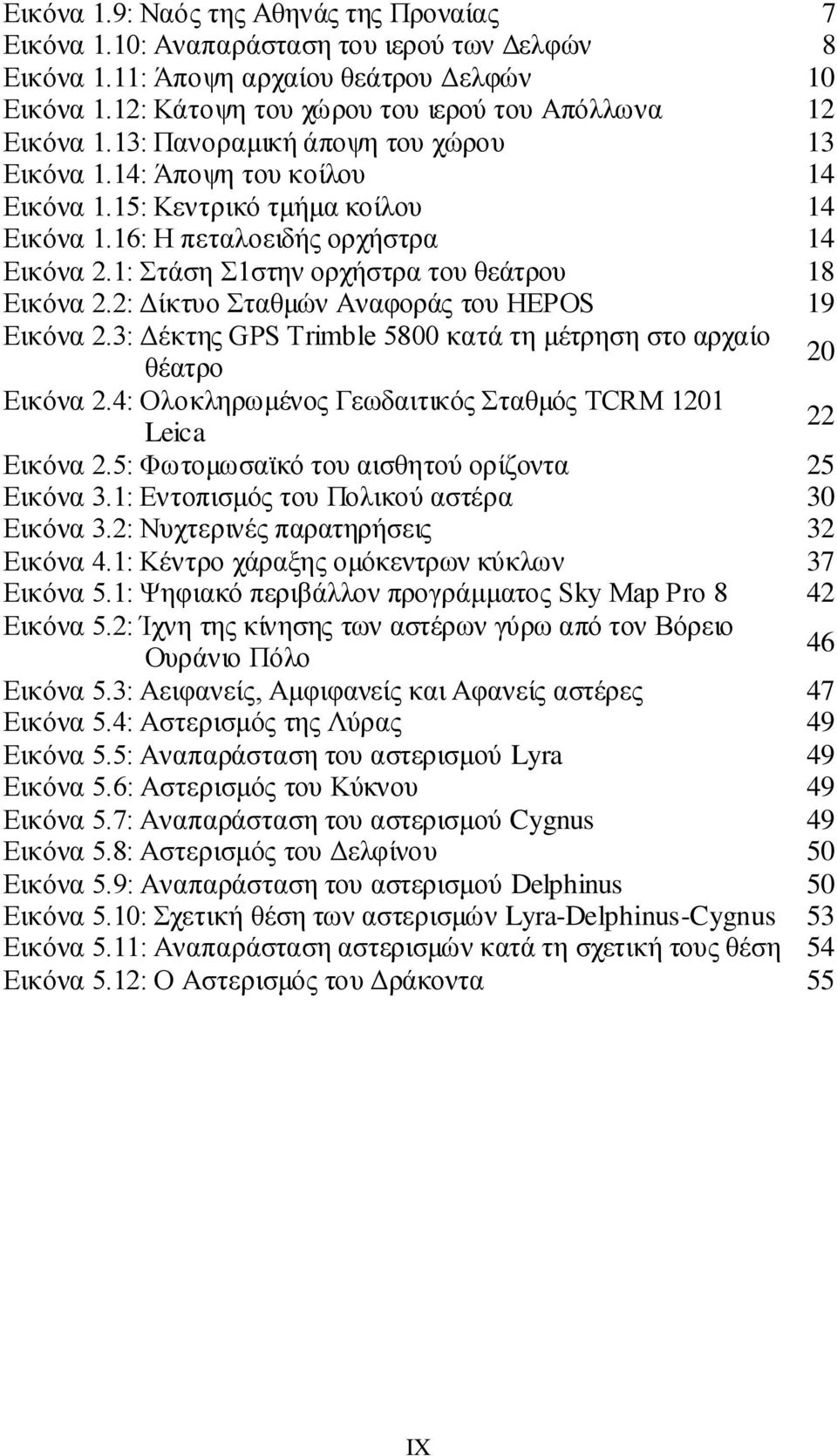 16: Η πεταλοειδής ορχήστρα 14 Εικόνα 2.1: Στάση Σ1στην ορχήστρα του θεάτρου 18 Εικόνα 2.2: Δίκτυο Σταθμών Αναφοράς του HEPOS 19 Εικόνα 2.