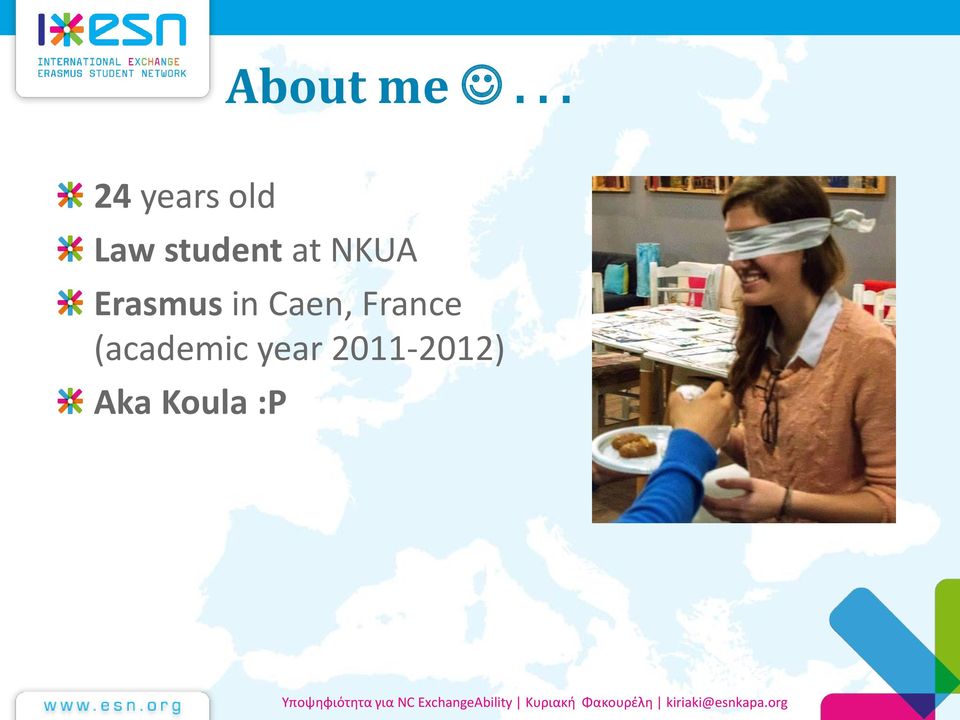 student at NKUA Erasmus in