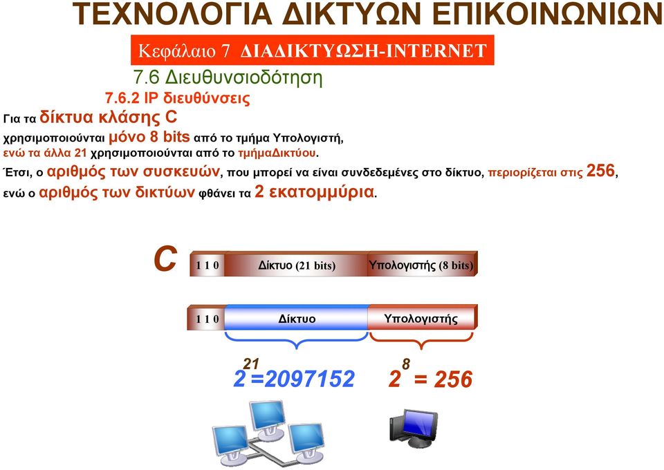 Έτσι, ο αριθμός των συσκευών, που μπορεί να είναι συνδεδεμένες στο δίκτυο, περιορίζεται στις