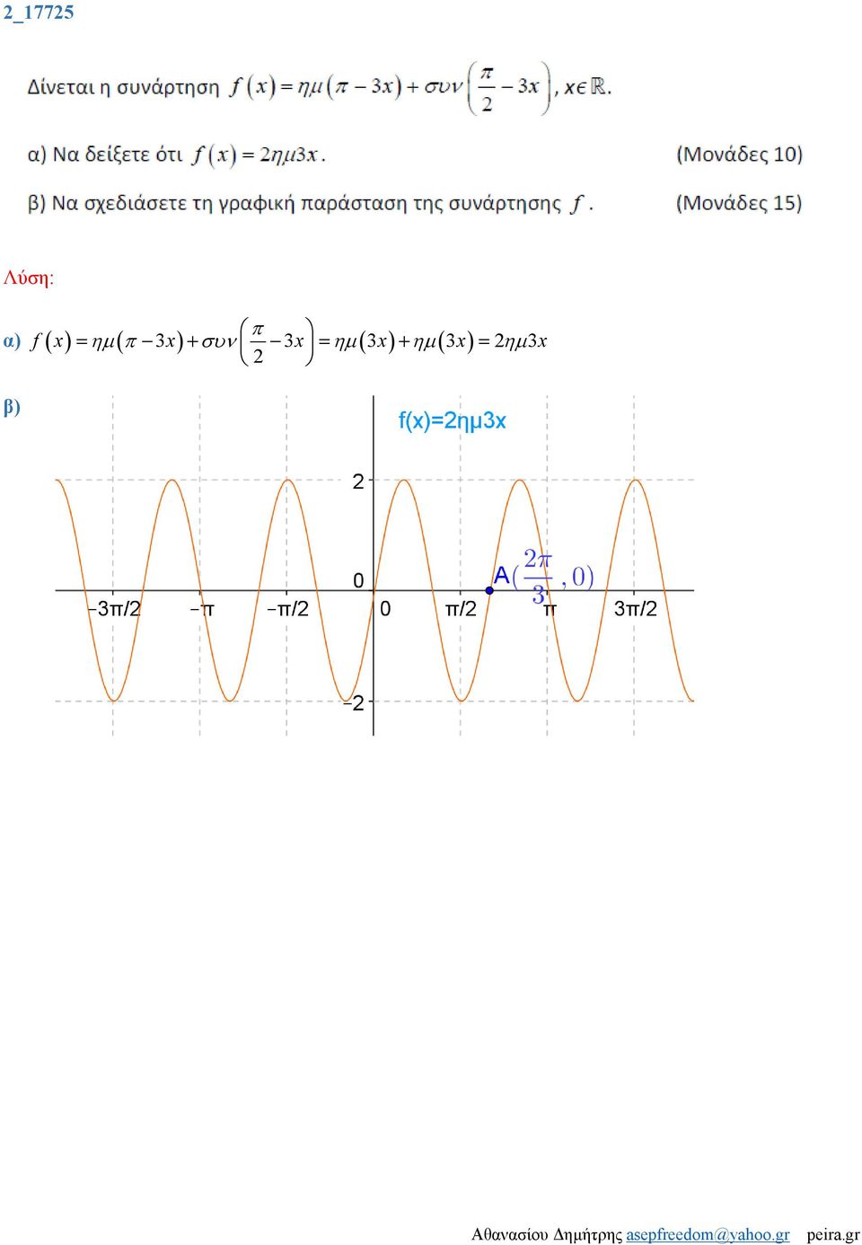 + ηµ 3x = ηµ 3x